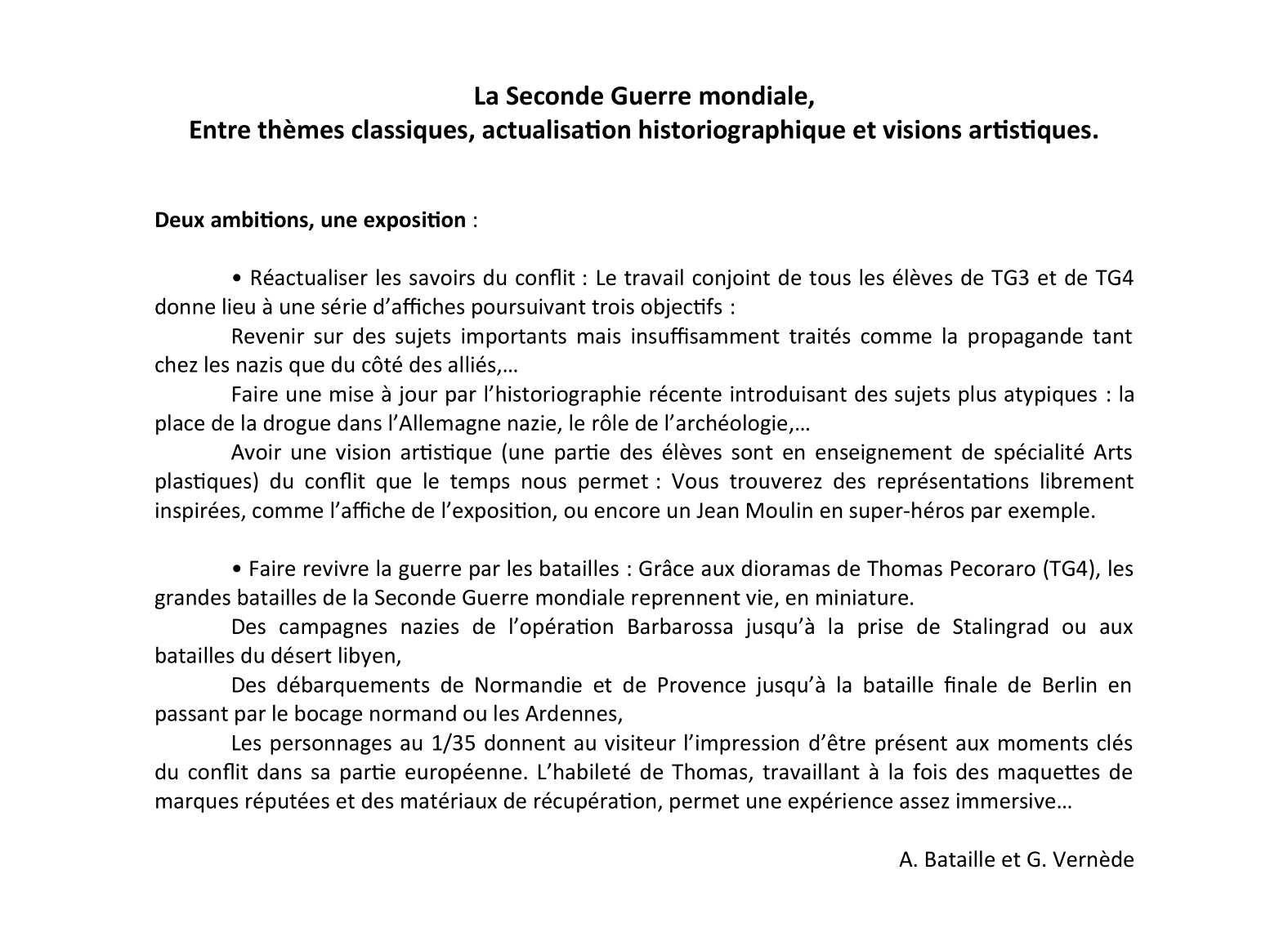 Texte De Pr Sentation